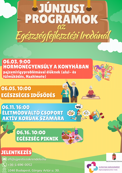 Júniusi programok