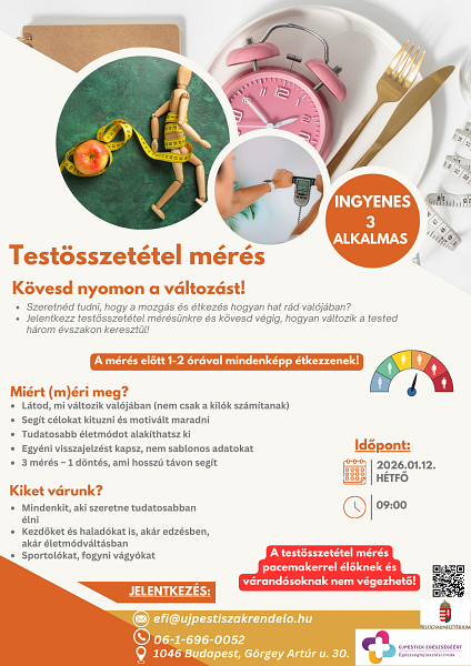 Testösszetétel mérés 