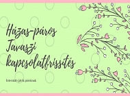 Házas-Páros / tavaszi kapcsolatfrissítő pároknak
